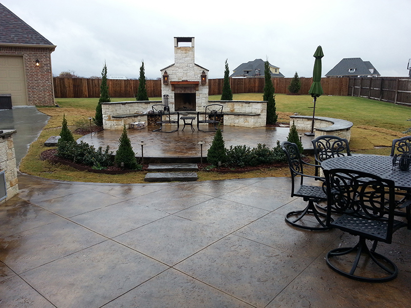 Residential hardscape project in Tulsa, Oklahoma